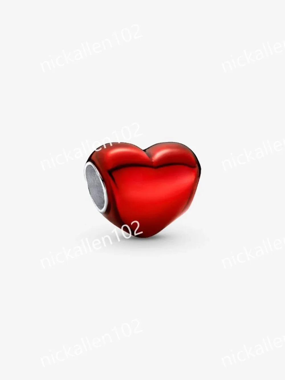 Pandora Metallic Red Heart Charm